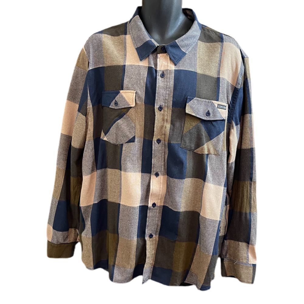Pure Lure Men’s Plaid Button Up Shirt Size XXXL 3XL